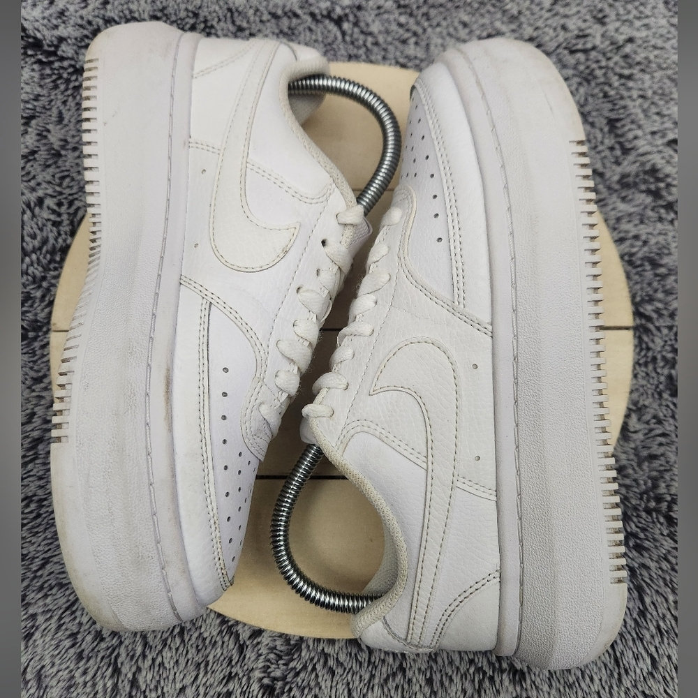 Nike Court Vision Alta Triple White Shoes Women's Size 7.5 - Picture 6 of 9